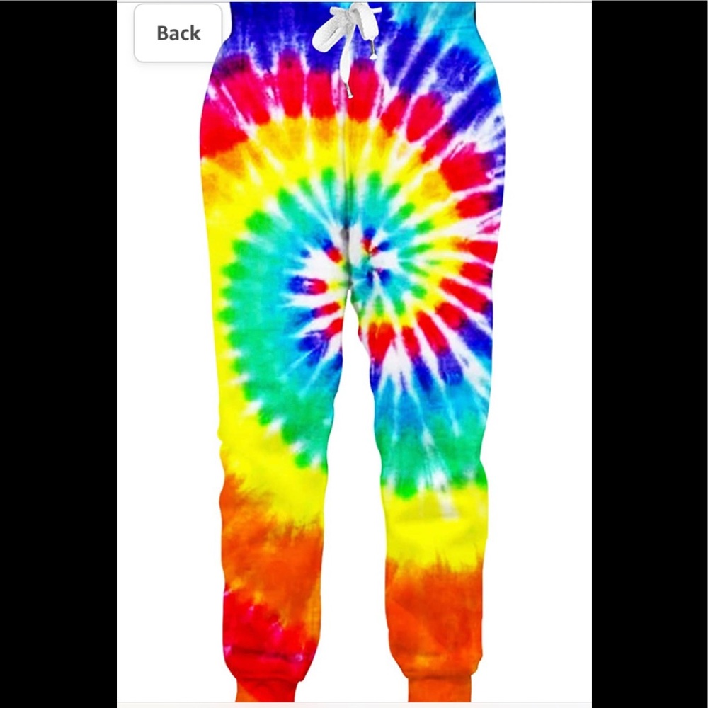 Unisex tie dye jogger pants